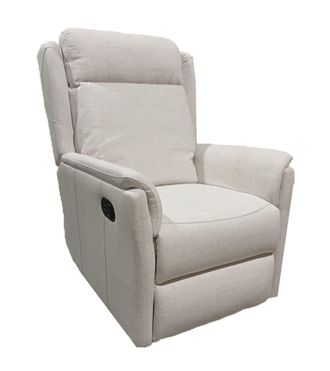 Home Heavenly Home Heavenly - Sill&oacute;n Relax Reclinable Nievis, Con Palanca Y Reposapi&eacute;s Elevable, Estructura De Madera Maciza Y Acero, Tapizad Color: Beige