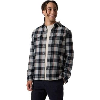 Backcountry Venture Midweight Flannel Shirt - Mens in Goat Gray Drifter Plaid at Nordstrom, Size Xx-Large