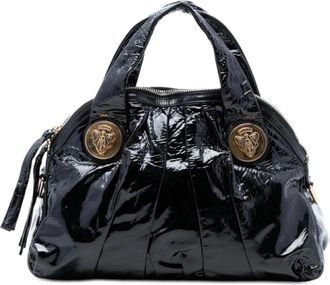 Gucci Pre-owned Handbags, female, Black, Size: ONE SIZE Pre-owned Structured Handbag