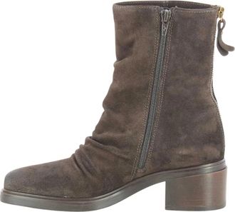 Mjus N28205 Enkellaarsjes - Dames - Laarzen met Hak - Bruin - 38 EU - Schoenen