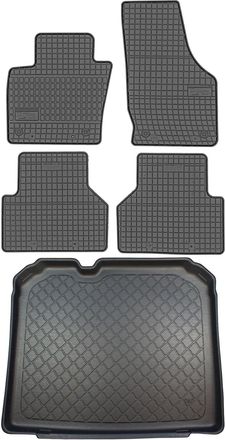 OEM Juego De Alfombrillas De Goma Para Coche Y Alfombrilla Para Maletero Para Audi Q3 I Suv (de Agosto De 2011 A Junio De 2018)