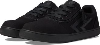 Billy Footwear CS Sneaker Low Shoes for Kids - Man-Made Construction - Zipper and Lace Closure - Round Toe, Black to the Floor, 9 Wide