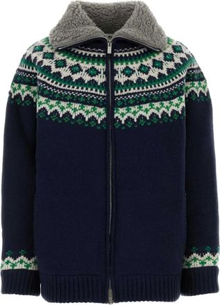 Miu Miu Wollen vest met Fair-Isle patroon - Blauw