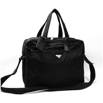 Prada Black Nylon Shoulder Bag (Pre-Owned)