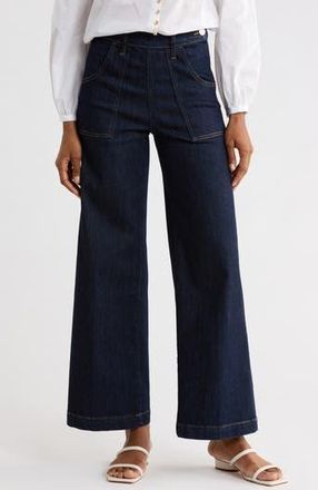 Frame Denim Francoise Wide Leg Jeans in Rinse at Nordstrom Rack, Size 23
