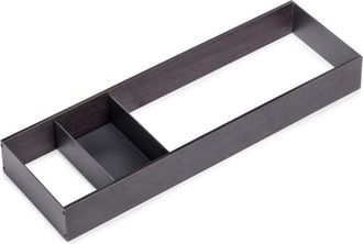 Emuca Organizador Orderbox Para Caj&oacute;n, 150x470mm, Acero Y Madera, Gris Antracita - Emuca