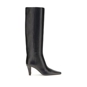 Saint Laurent Womens Knee High Boots - Black