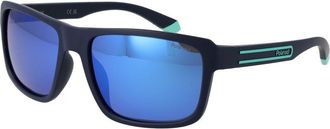 Polaroid Blauwe Plastic Zonnebril