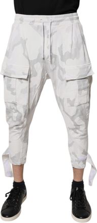 Dolce & Gabbana White Camouflage Cargo Jogger SweatMens Mens Pants (Pre-Owned)