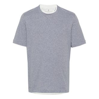 Brunello Cucinelli Faux-layered Cotton T-shirt