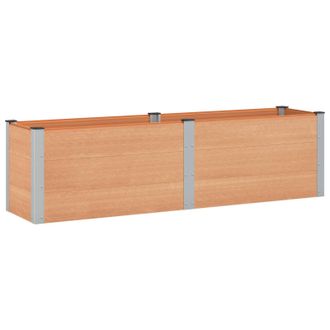 vidaXL Arriate Elevado Marr&oacute;n 200 X 50 X 54 Cm Vidaxl