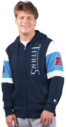 Starter Mens Starter Navy Tennessee Titans Extreme Full-Zip Hoodie at Nordstrom, Size X-Large