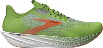Brooks Mens Hyperion Shoe In Green Gecko/red Orange/white