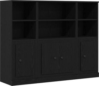 vidaXL Highboard Roble Negro 132 X 35.5 X 103.5 Cm Vidaxl