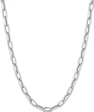 Adina Reyter Italian Chain Link Necklace, 5.3mm in Silver at Nordstrom, Size 16