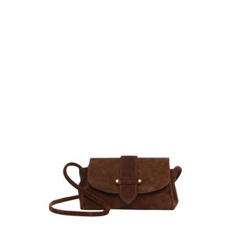 Etrier Agn&egrave;s Crossbody Tas - Dames - Tassen - Bruin - Maat: ONE Size Katoen