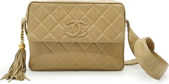 Chanel Vintage leren schoudertas met camera