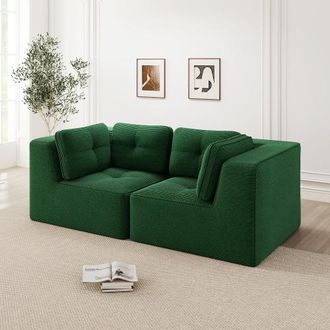 OEM Divano Angolare Modulare E Configurabile, Divano A Due Posti Senza Struttura, Comodo Divano In Velluto A Coste, Adatto Per Soggiorno E Camera Da Letto