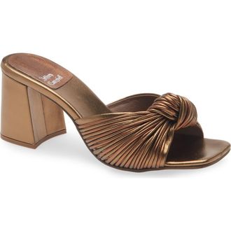 Jeffrey Campbell Melonger Slide Sandal in Bronze Combo at Nordstrom, Size 6.5