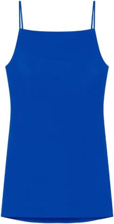 Givenchy Sliced Mini Jurk in Crepe Cady - Dames - Korte kleedjes - Blauw - S - Kleedjes