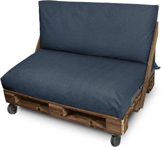 Happers Happers - Coj&iacute;n Para Palets Asiento Y/o Respaldo 120x60x20 Gris Petr&oacute;leo Naylim Mate