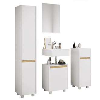 VCM Juego Completo De Muebles De Ba&ntilde;o De 4 Piezas Cosila M 165x112x35 - Vcm