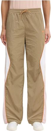 Pinko Jogger Trainingsbroeken - Dames - Sweatpants - Groen - S - Polyester - Broeken