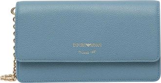 Emporio Armani Small Envelope Clutch - Dames - Schoudertassen - Blauw - ONE Size - Katoen - Tassen