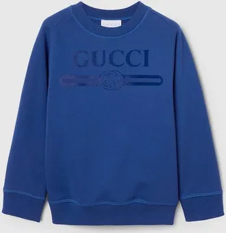 Gucci Kids - Cotton Sweatshirt, Blue, Ready-to-wear