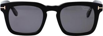 Tom Ford Stijlvolle DAX Zonnebril voor de Zomer - Heren - Zonnebrillen - Zwart - 50 MM - Accessoires