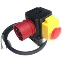 OEM Bot&oacute;n De Parada De Emergencia Magn&eacute;tico Multifuncional 2 En 1 De 250/400 V Y 16 A Con Enchufe Industrial De 5 Pines