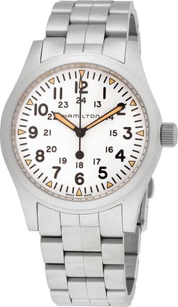Hamilton Field Hand Wind White Dial Mens Watch H69529113