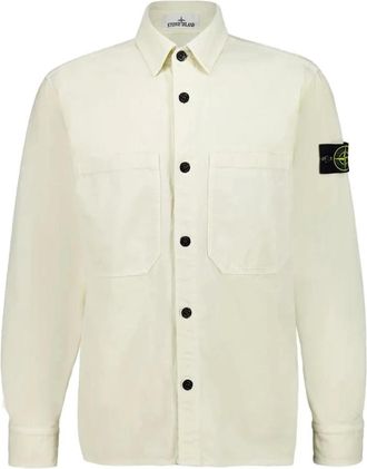 Stone Island Hombre, Camisas, Blanco, Talla: 3XL