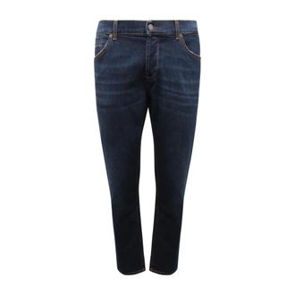 Dondup George Skinny Fit Broek - Heren - Jeans - Blauw - Maat: W29 Katoen
