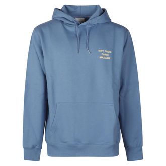 Dr&ocirc;le de Monsieur Hoodies, male, Blue, Size: M Le Hoodie Slogan