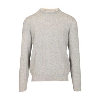 Fedeli David Crewneck Jumper - male - Fedeli - Cashmere Knitwear - Gray - XL - Knitwear