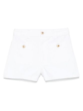 Sandro denim shorts - women - Organic Cotton - 42 - White