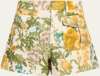 Cara Cara Xenia Floral Linen Shorts