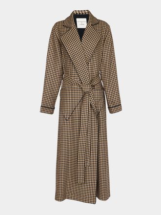 Emilia Wickstead Wool Houndstooth Robe Size: S