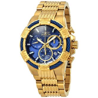 Invicta Bolt Blue Dial Chronograph Mens Watch 25866