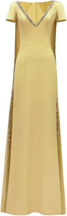 Gemy Maalouf Abito con scollo a V - Giallo