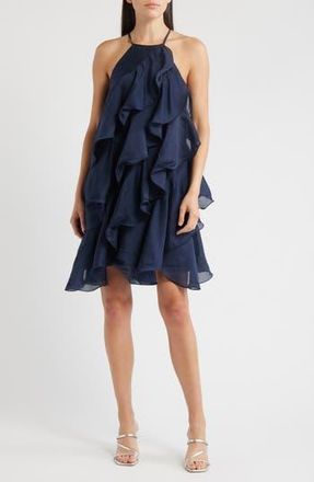 Ciebon Aileen Tiered Minidress in Navy at Nordstrom Rack, Size X-Small