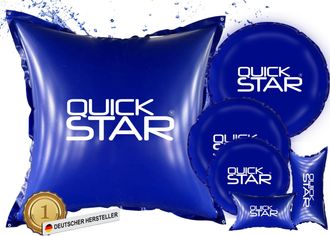 Quick Star Poolkissen Pvc Winter Pool Luftkissen 4 Seile & Reparaturset Winterkissen &Uuml;berwinterung