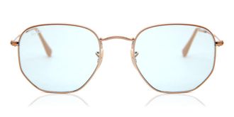 Ray-Ban RB3548N Hexagonal Metal Flat Lenses 91310Y Mens Sunglasses Gold Size 54