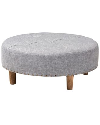 Design Studios Discontinued Design Studios Vinet Light Natural Wood Cocktail Ottoman