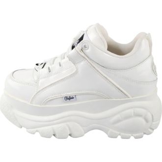 Buffalo Classic Low Patent Leather Sneaker in White at Nordstrom, Size 38