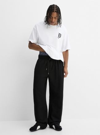 Djab Mens Wide-leg sweatpant Relaxed fit Imported from Seoul