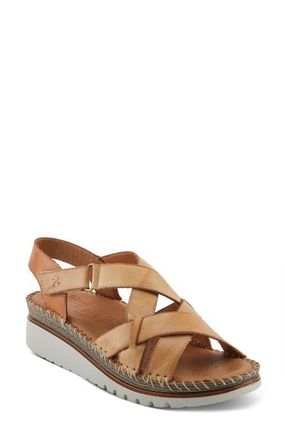 Spring Step Migula Slingback Wedge Sandal in Tan at Nordstrom, Size 10.5-11Us