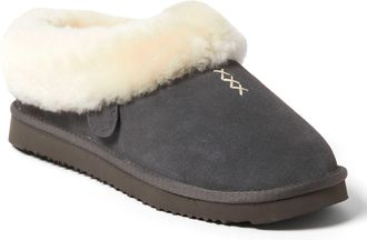 Dearfoams Fireside by Dearfoams Womens Adelaide Genuine Shearling Clog Slipper