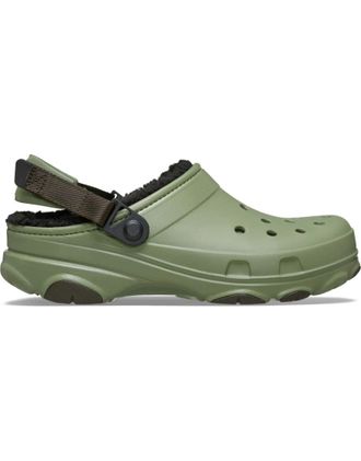 Crocs zoccoli foderati All Terrain in verde cargo